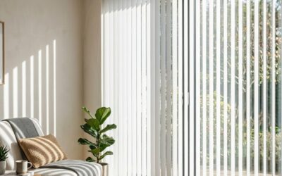 Vertical Blinds for Sliding Doors Casper WY | Draft Block